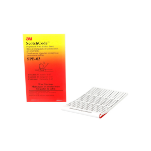 3M™ ScotchCode™ Pre-Printed Wire Marker Book SPB-03